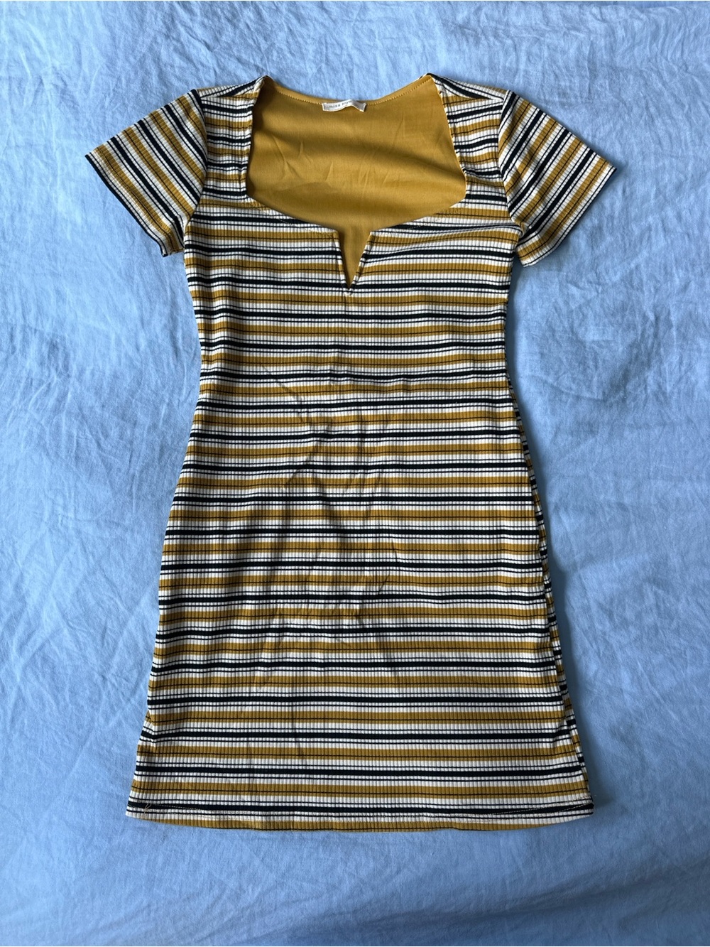 Ribbed boutique mini dress